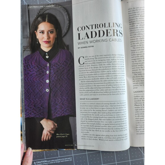 Interweave Knits Magazine Winter 2021 B47 - Picture 5 of 5
